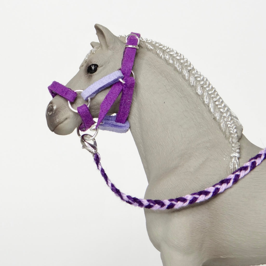 1:24 Multi Colour Halter with Braided Lead