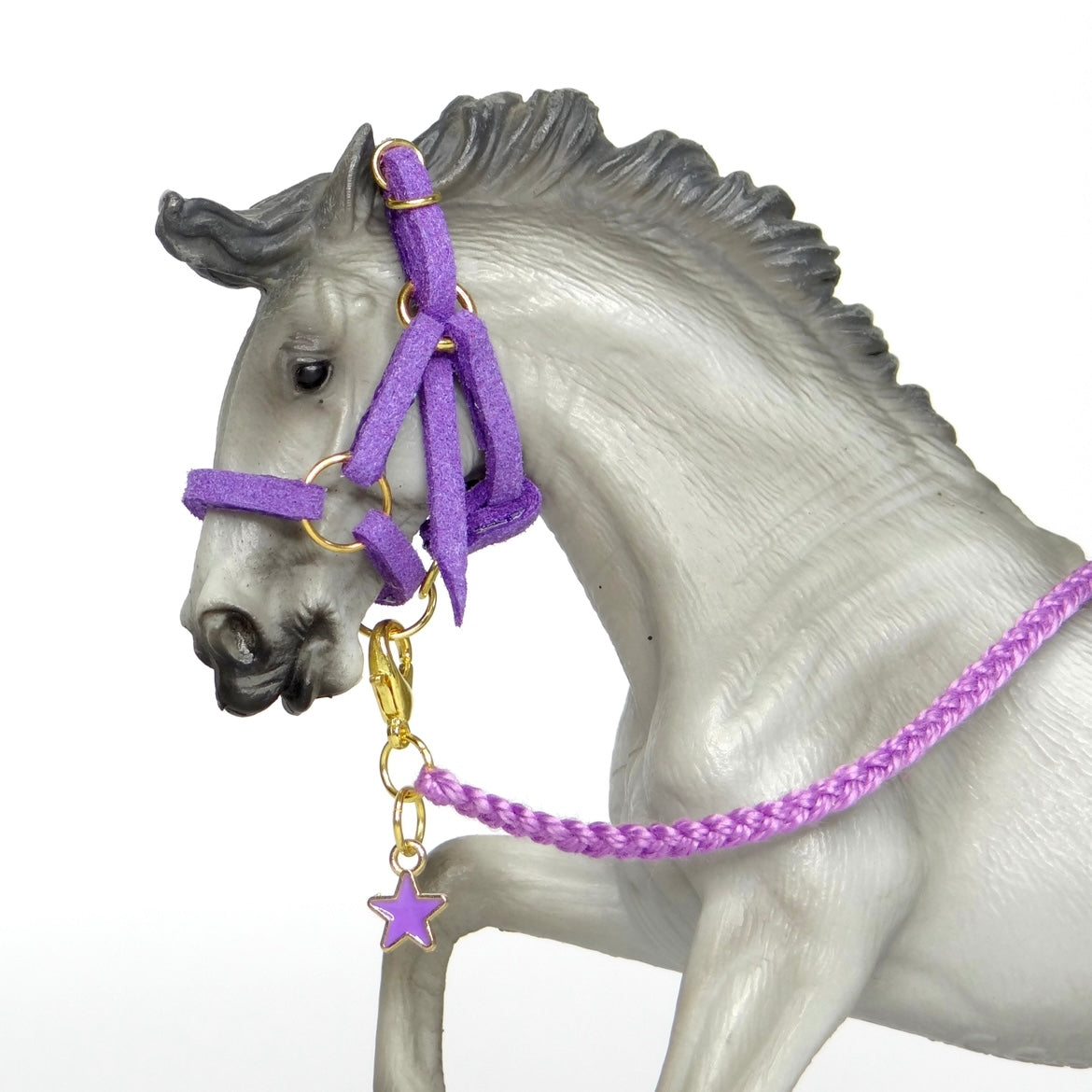 1:24 Halter with Braided Lead Star Charm