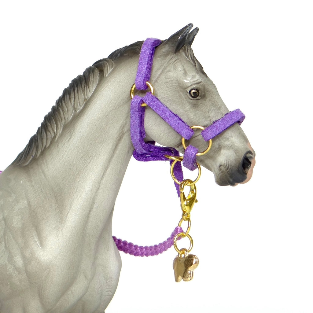 1:24 Purple Halter Braided Lead Butterfly Charm
