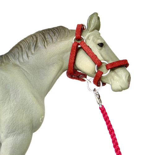 1:24 Burgundy Halter Braided Lead