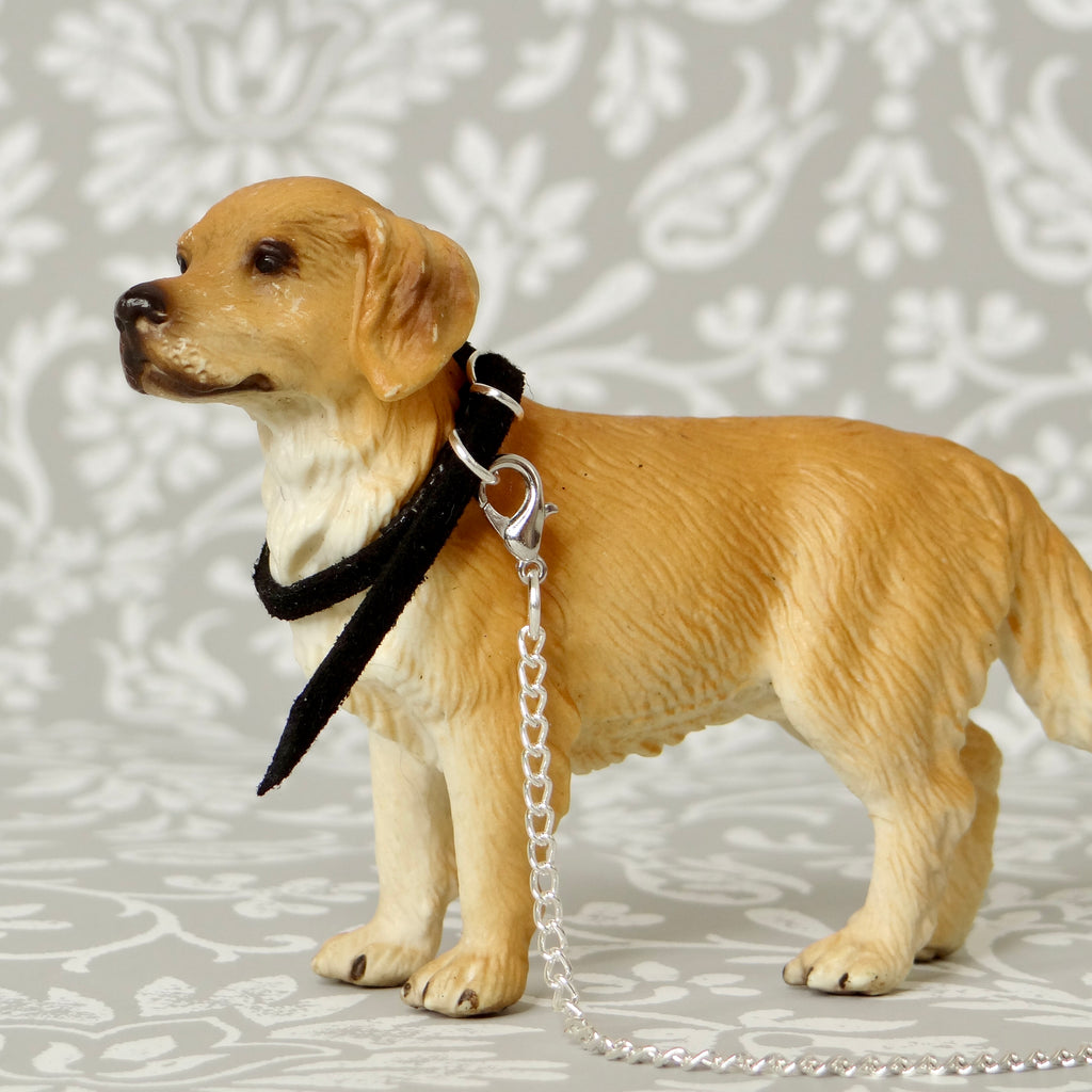 1:24 Dog Collar with Chain Lead