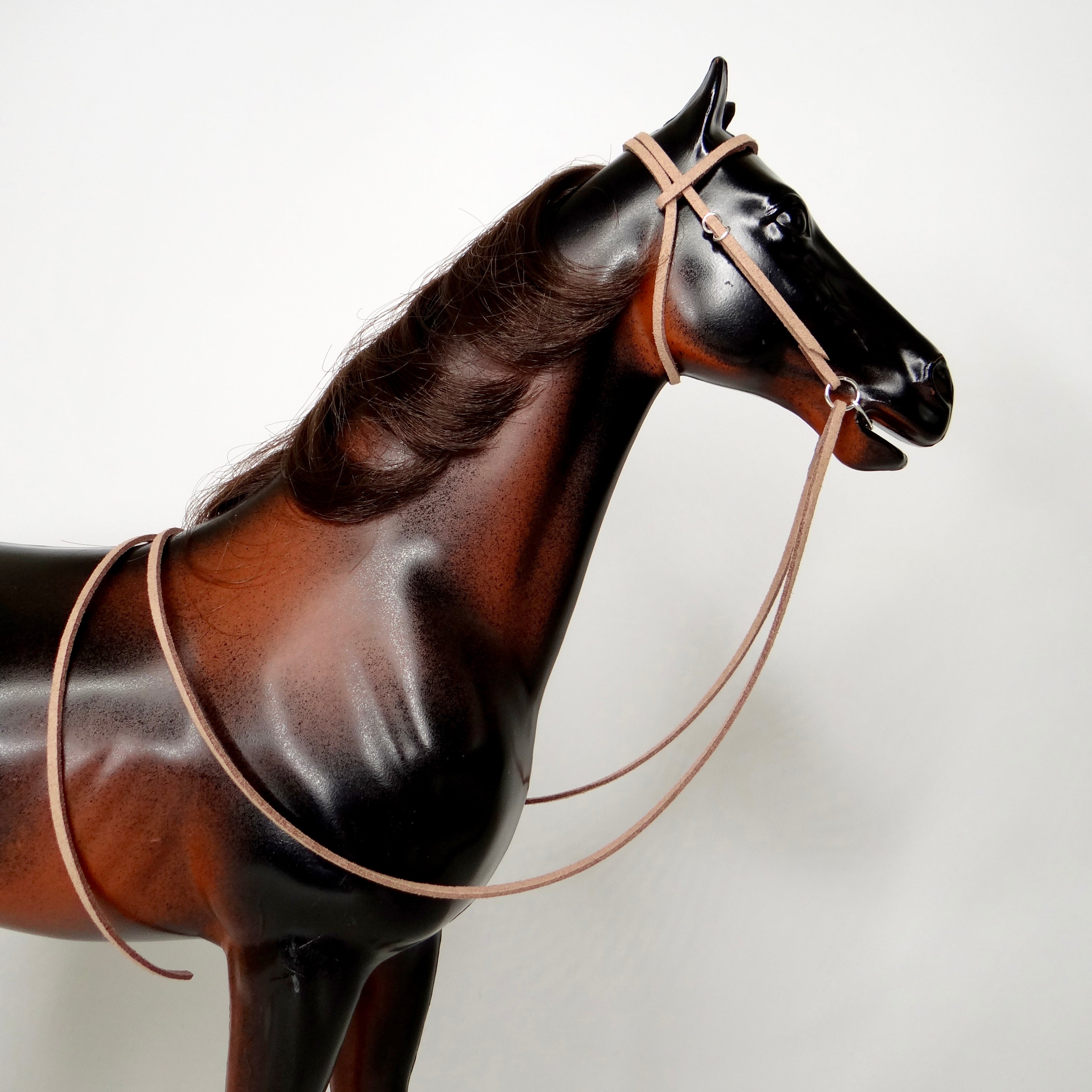 1:6 Western Snaffle Bridle (with bit bar) Faux Reins