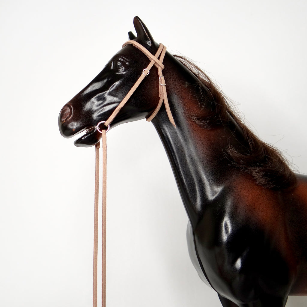 1:6 Western Snaffle Bridle (with bit bar) Faux Reins