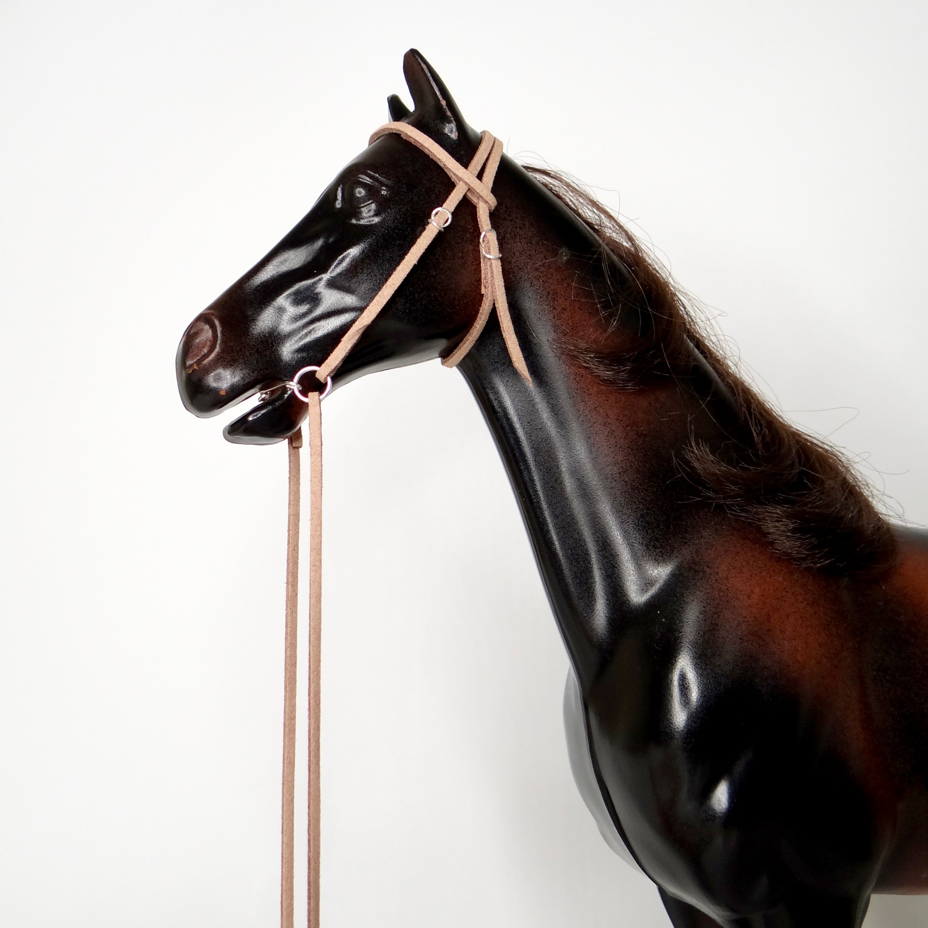 1:6 Western Snaffle Bridle (with bit bar) Faux Reins
