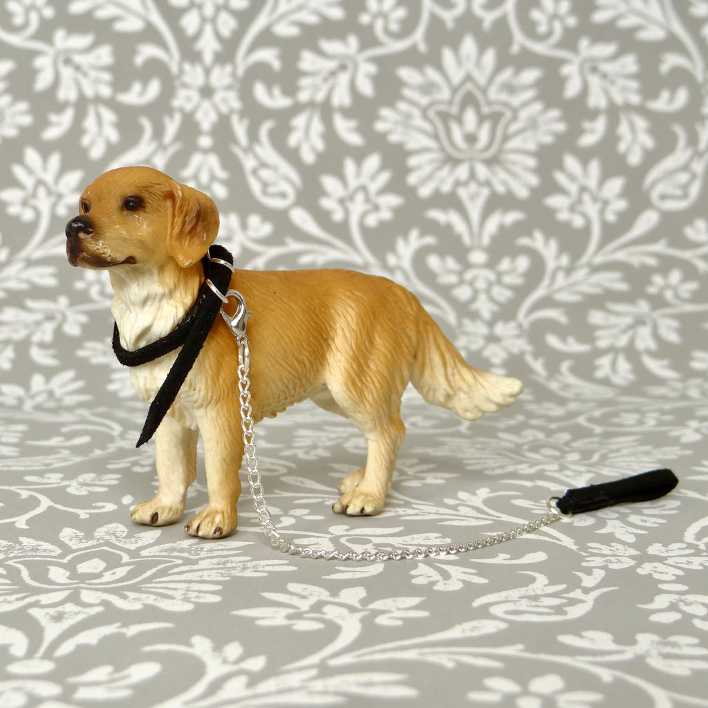 1:24 Dog Collar with Chain Lead
