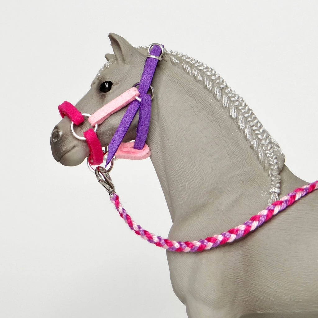 1:24 Three Colour Halter with Braided Lead