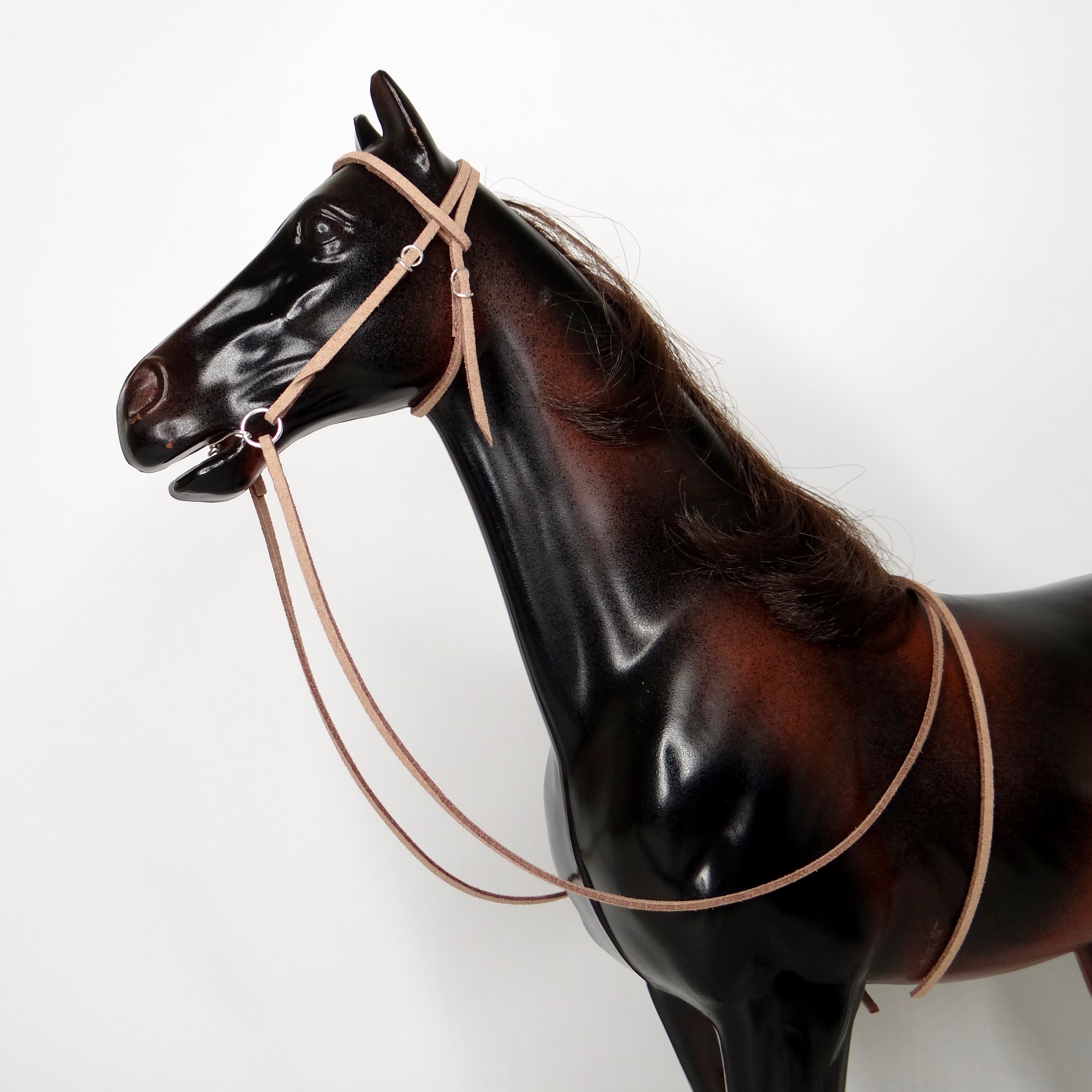 1:6 Western Snaffle Bridle (with bit bar) Faux Reins
