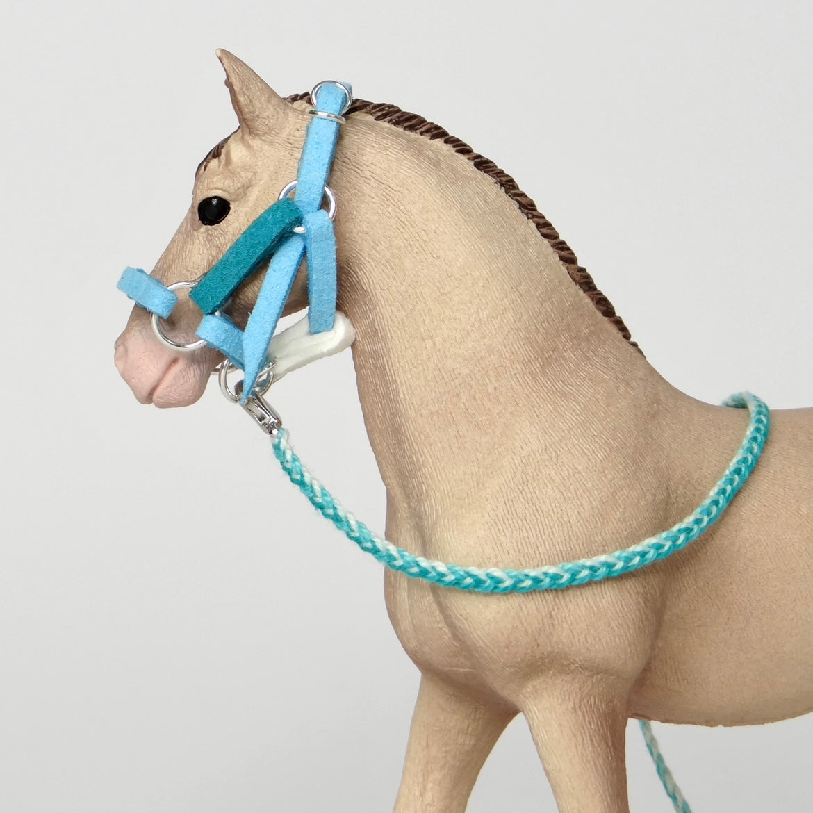1:24 Multi Colour Halter with Braided Lead