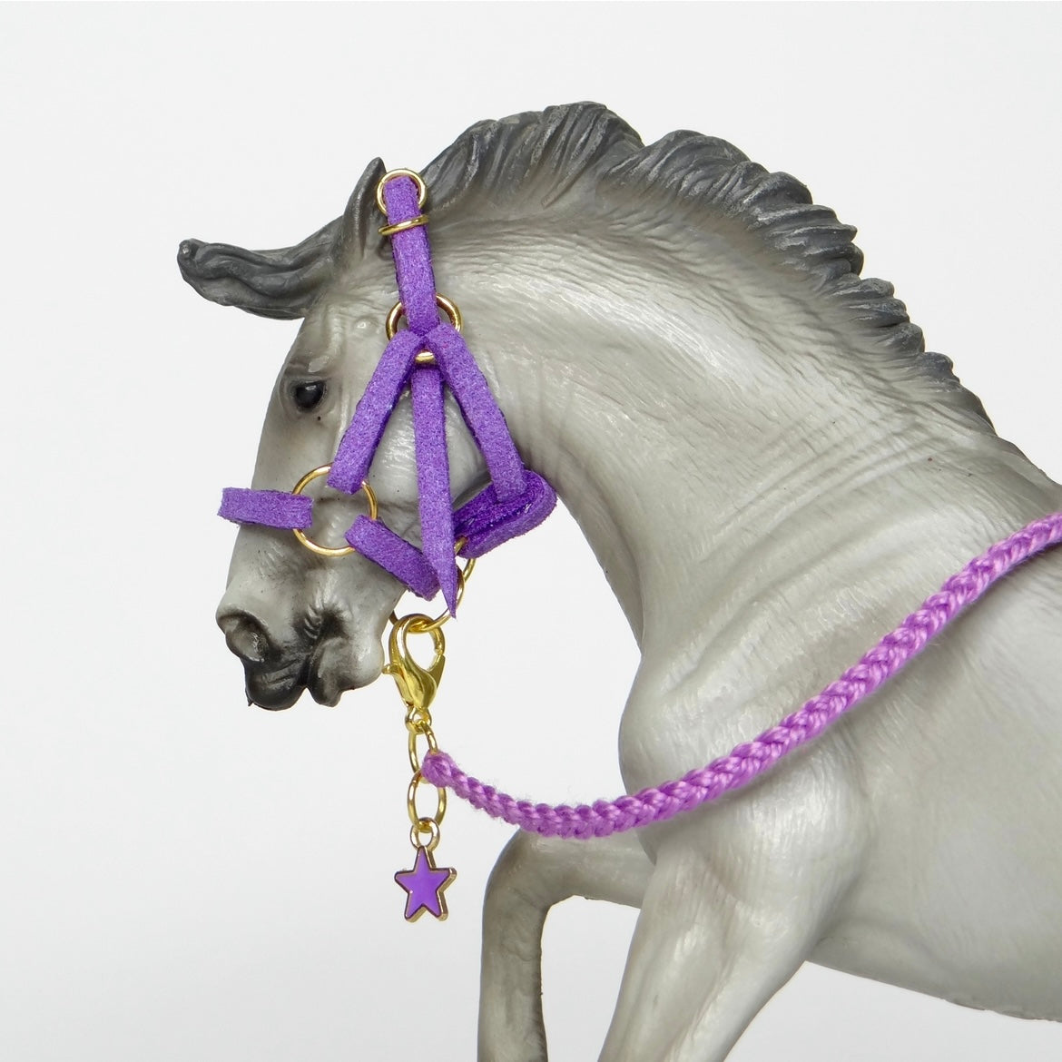 1:24 Halter with Braided Lead Star Charm