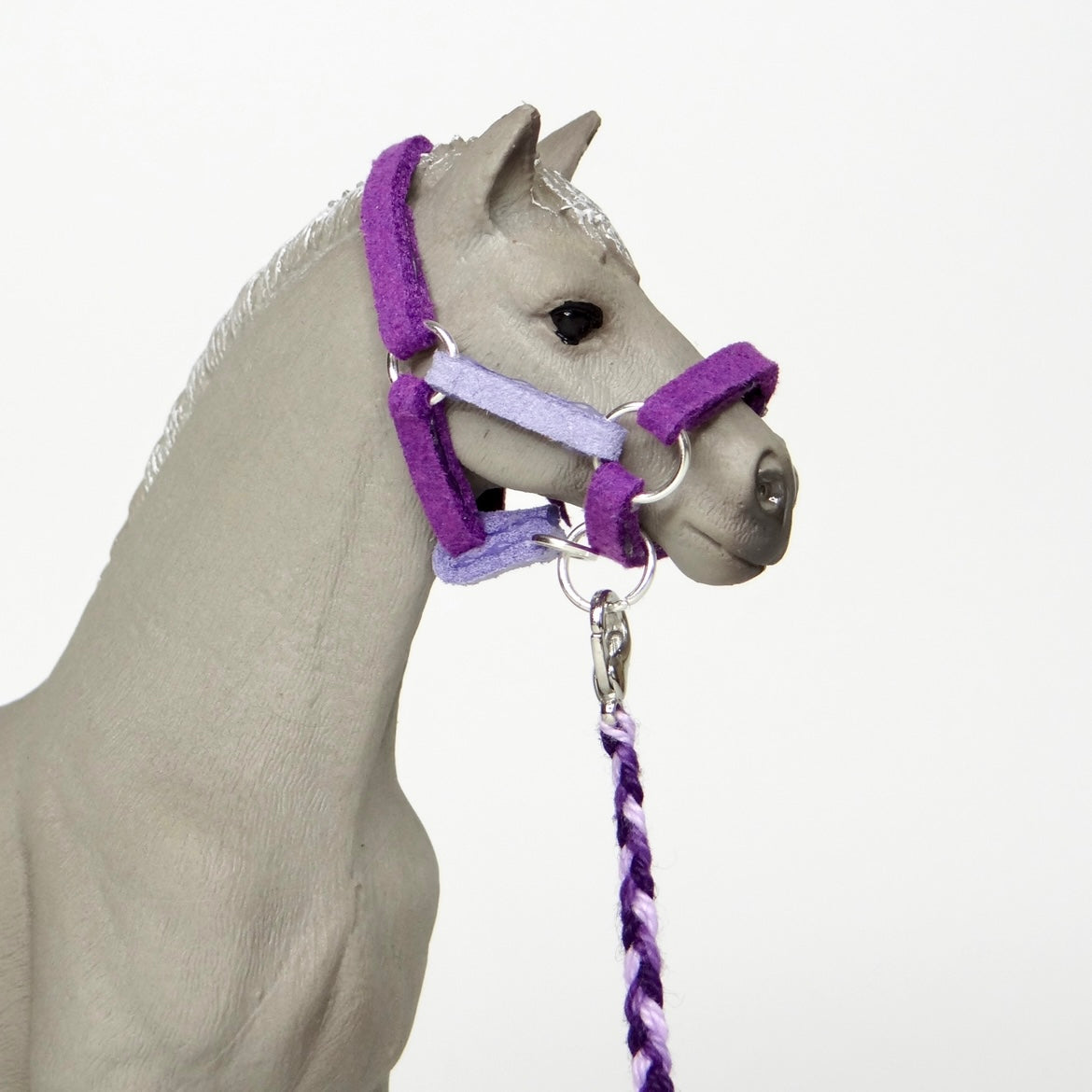 1:24 Multi Colour Halter with Braided Lead