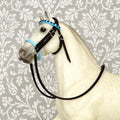 1:9 Black Realistic Bridle with Gems